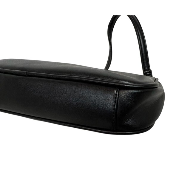 Whimsical Y2K Style Baguette Shoulder Bag Handbag Black w Butterfly Chain Detail - Picture 4 of 8